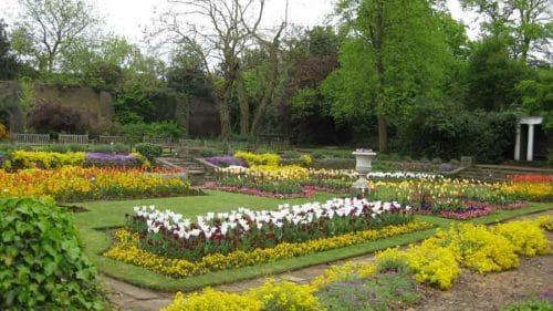 Sunken Garden in Late Spring - from the Weatherstaff PlantingPlanner