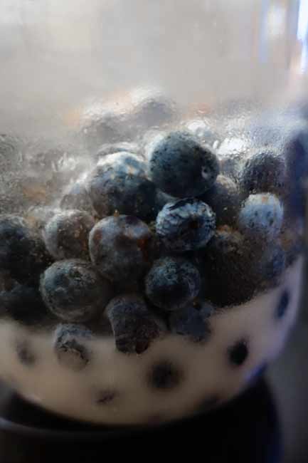Close up of sloes, gin and sugar in a kilner jar